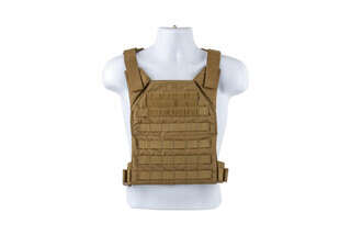 The Grey Ghost Gear Minimalist Plate Carrier in coyote brown is lightweight and durable